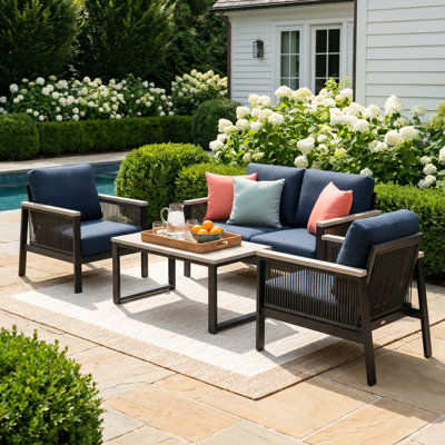 Townsend - Person Patio Conversation Set with Cushions