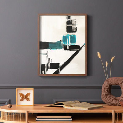 Geometry Notes I Framed Print - Solid Wood