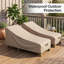 Ensemble de 2 housses de protection pour chaise longue d'extérieur 600D Oxford, 84 L x l 32 x H 32 po