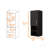 Madrid Medicine Cabinet, Two External Shelves, Metal Handle, Single Door, Two Interior Shelves -Black
