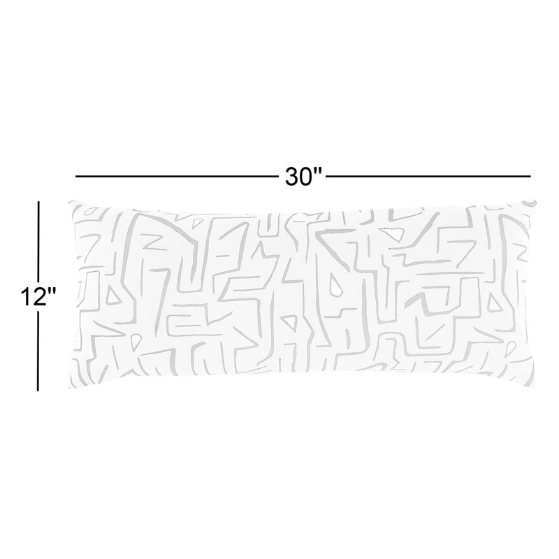 Housse et insert de coussin rectangulaire en coton Upton, polyester
