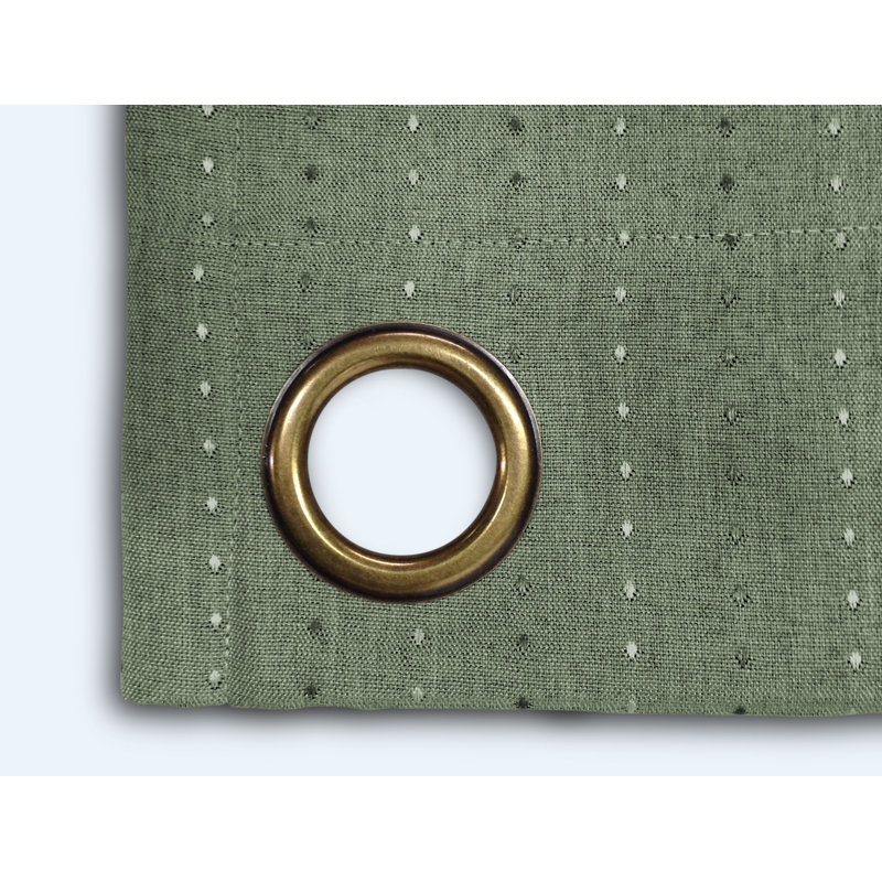 Cedarpoint Elegant Design Grommet Room Darkening Curtain Panel, 54" W x 63" L, Green
