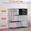 41,73 x 14,17 x 42,12 po en cage de chat en métal à 3 niveaux