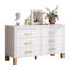 Commode double 6 tiroirs en blanc-864418936