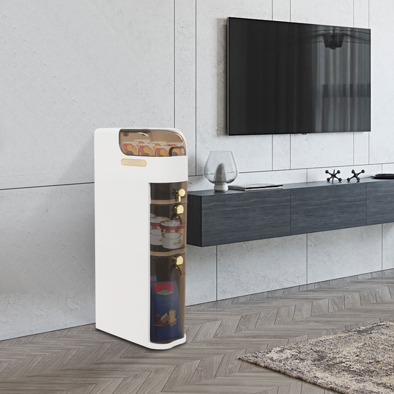Armoire de plancher de salle de bain H 31,3 "à 3 niveaux