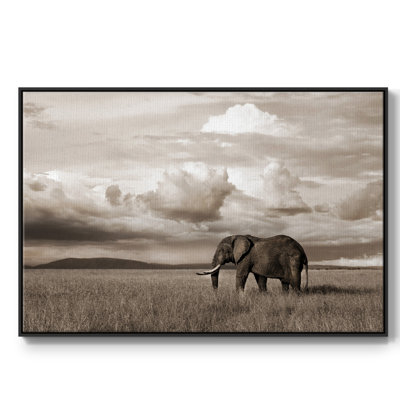 Maasai Majesty sépia, peinture sur toile