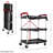 Stalwart Folding Cart with 50lb Capacity Per Shelf - Collapsible Cart with Wheels