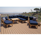 Monterey Outdoor 10 - Piece Teak Conversation Set