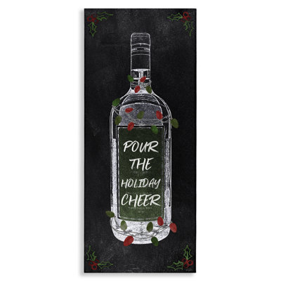 «Pour Holiday Cheer Bottle» par Natalie Carpentieri