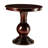 Espresso Accent Table With Pedestal Base