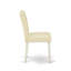Ensemble de table de salle à manger 3 pièces pour petits espaces comprenant une table de salle à manger carrée et 2 chaises Parson revêtues de similicuir blanc, lin blanc-1195928156-1132522850-1132522851