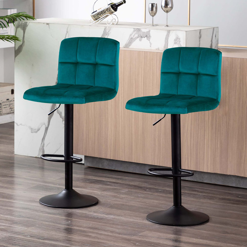 Tabouret pivotant à hauteur réglable, Teal