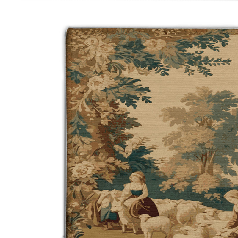 Tapis d'intérieur et d'extérieur brun français, Rectangulaire 2 pi x 3 pi