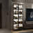 5-Tier Glass Door Display Case With Changeable LED Lights