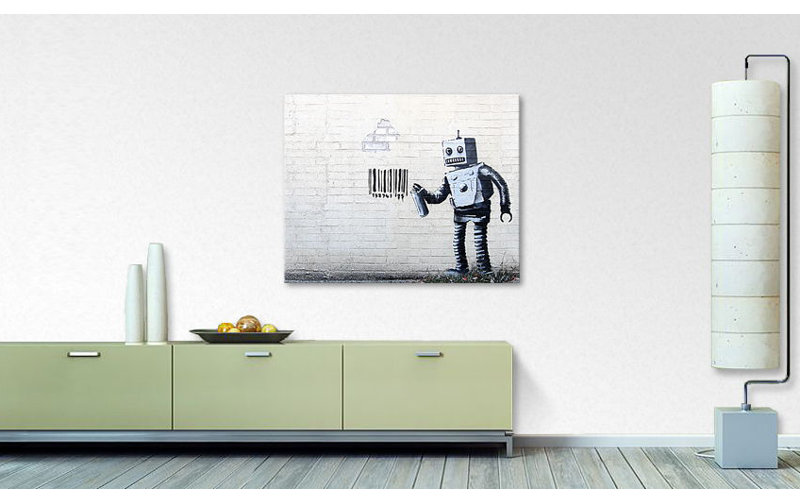 1 Piece Wrapped Canvas Painting, 80cm H x 100cm W x 2cm D