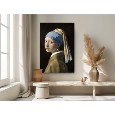 Reproduction d'art sur toile, "Fille avec une perle" par johannes vermeer