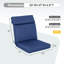 Coussin de siège / dossier d'extérieur 2 pièces Ebern Designs-1300534866-1300534876