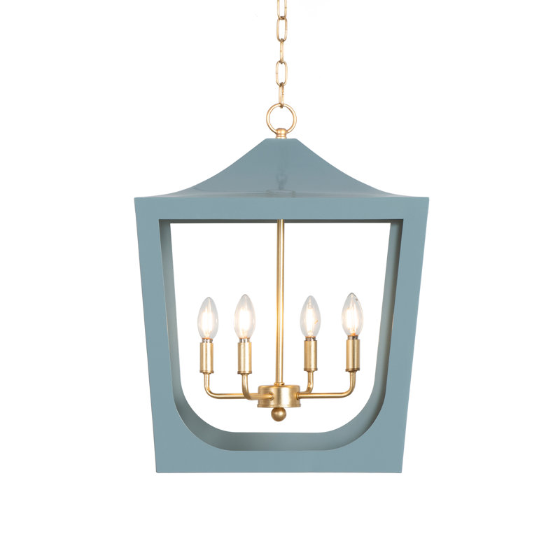 Wimble 4 - Light Chandelier, Blue