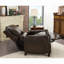 Fauteuil inclinable manuel en cuir véritable de 40 po de largeur Yeates