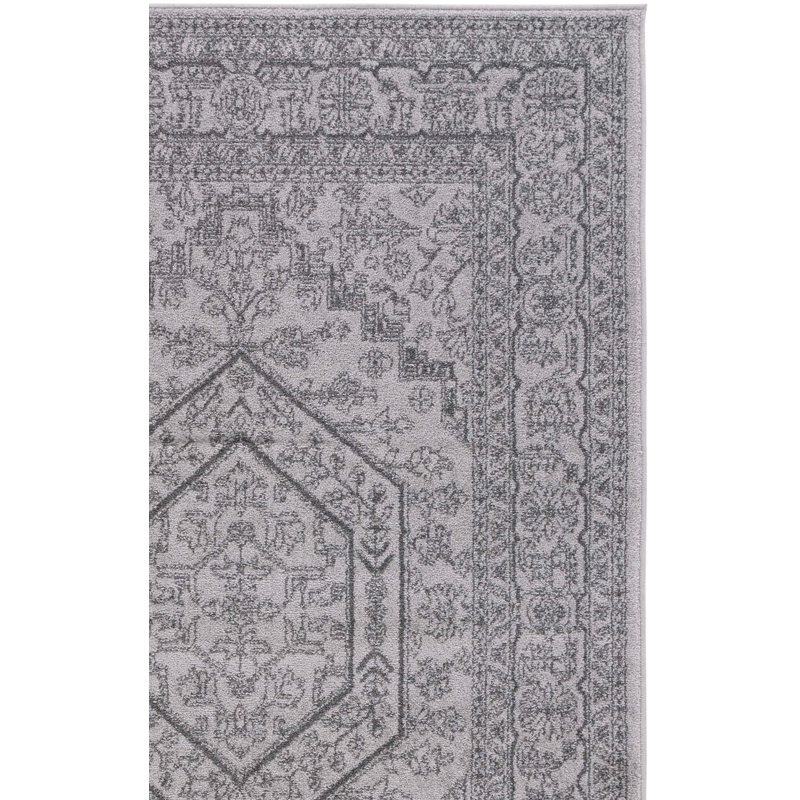 Tapis oriental gris clair / gris foncé Crowborough, Rectangle 9 pi x 12 pi