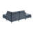 Linen Upholstered Modular Sectional With Metal Legs-201946789
