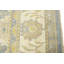 Tapis oriental bleu / gris / crème / or Oushak Chobi