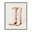 Howdy Cowgirl Pastel Bottes, giclée encadrée, design par Kim Allen-800607672-800607667