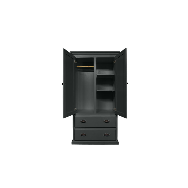 Armoire en bois massif Conda, Minerai