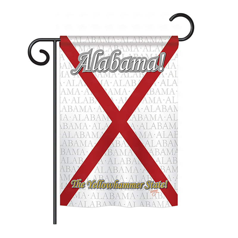 Double Sided Polyester House Flag, 18.5" H x 13" W, Alabama
