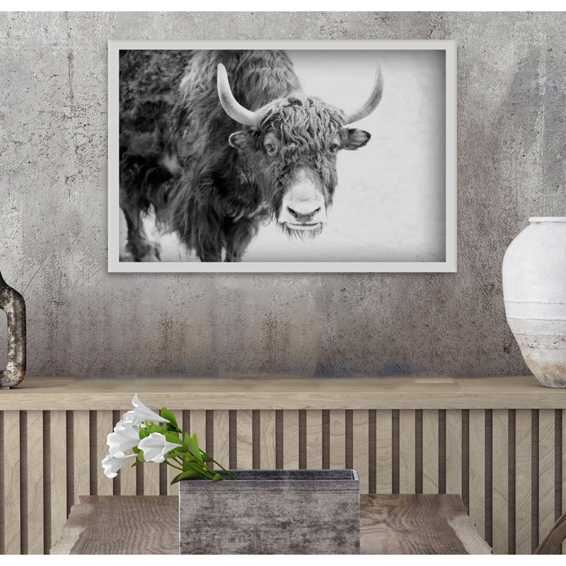 «Buffalo Vers l'avant» par Marmont Hill, H 8 po x l 12 po x P 1,5 po, Aucun mat