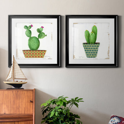 Boho cactus I - impression de 2 pièces