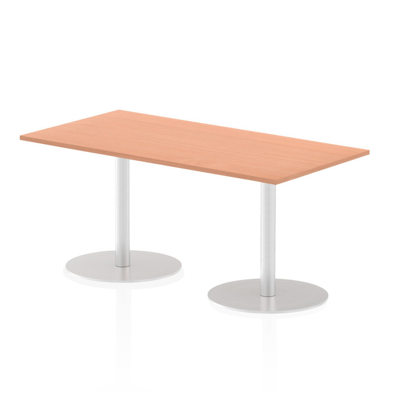 Leondre Rectangle Manufactured Wood Conference Meeting Table, Beech, 72.5cm H x 160cm W x 80cm D