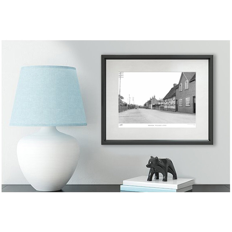 Broom, Village C1955 by Francis Frith - Single Picture Frame Print, 28cm H x 36cm W x 2.3cm D