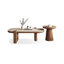 Table basse rectangulaire en bois manufacturé en noyer