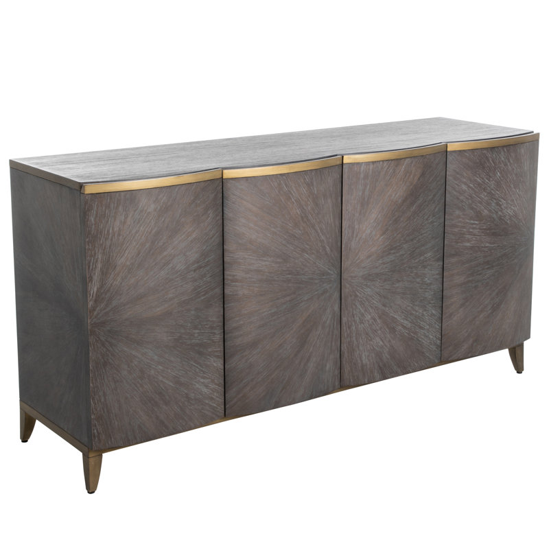 Pete 60" Wide Mindi Solid Wood Sideboard