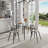 Harisan 4 - Person Glass Top Four Leg Dining Set-821447280-809913560