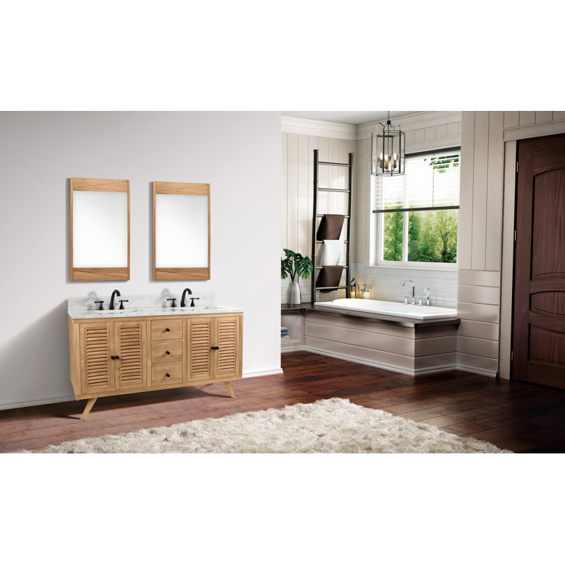 Harper 60'' W Double Bathroom Vanity Base
