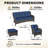 Anahit 5-Piece Outdoor Sofa Seating Group with Cushions-2086113674