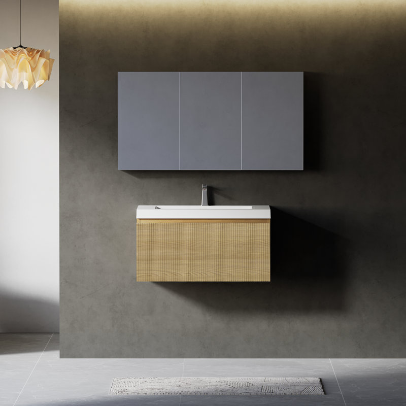 Ensemble de meuble-lavabo mural 30 po, 30"