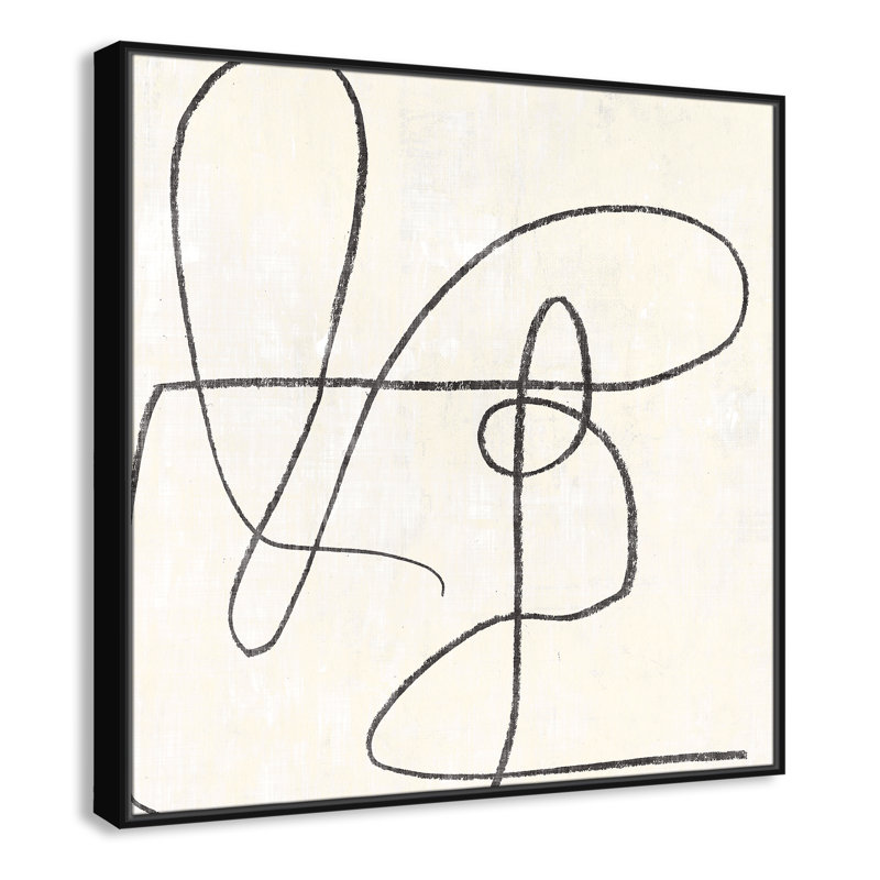 «Samantha Floater Frame», reproduction d'art sur toile, H 37,5 po x l 37,5 po, Noir
