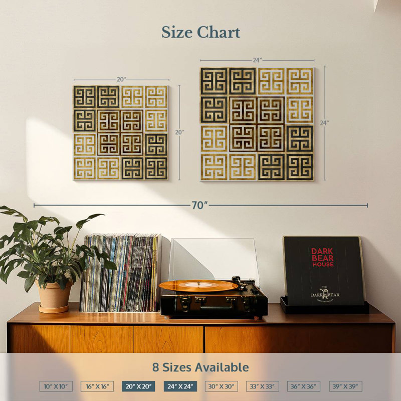 Kerner Greek Key I, 20" H x 20" W