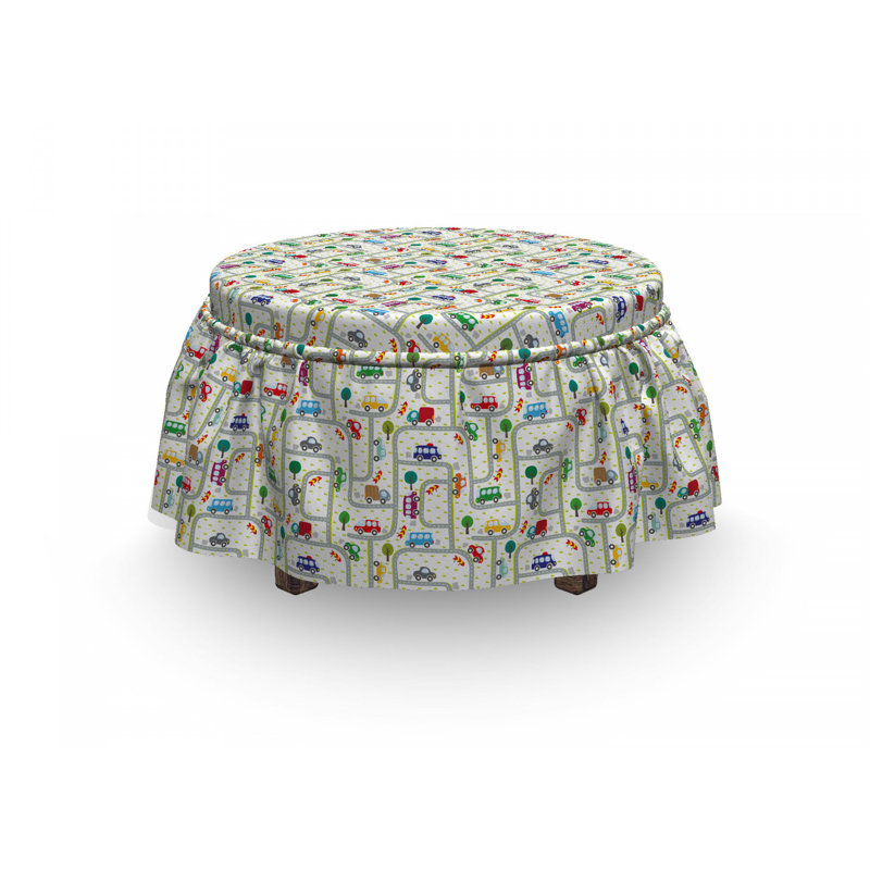 Ensemble de housse pour repose-pieds 2 pièces, Motif 5