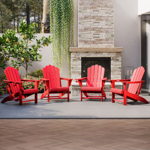 Outdoor Poly Adirondack Chair (Set Of 4)
