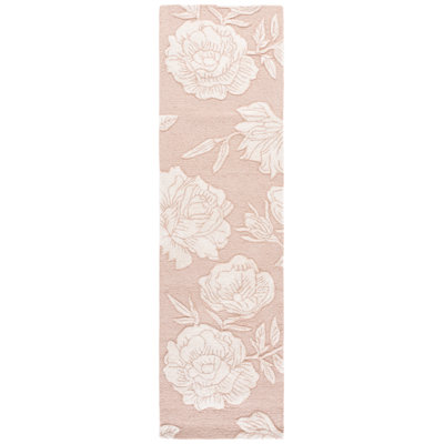 Glamour Hand Tufted Wool; Viscose; Cotton Floral Indoor Rug