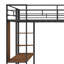 Lit mezzanine en métal avec 2 tablettes et un bureau-700955593-685142027