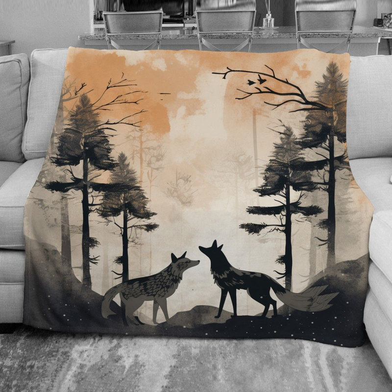Fox Forest Jametria Throw Blanket, Throw