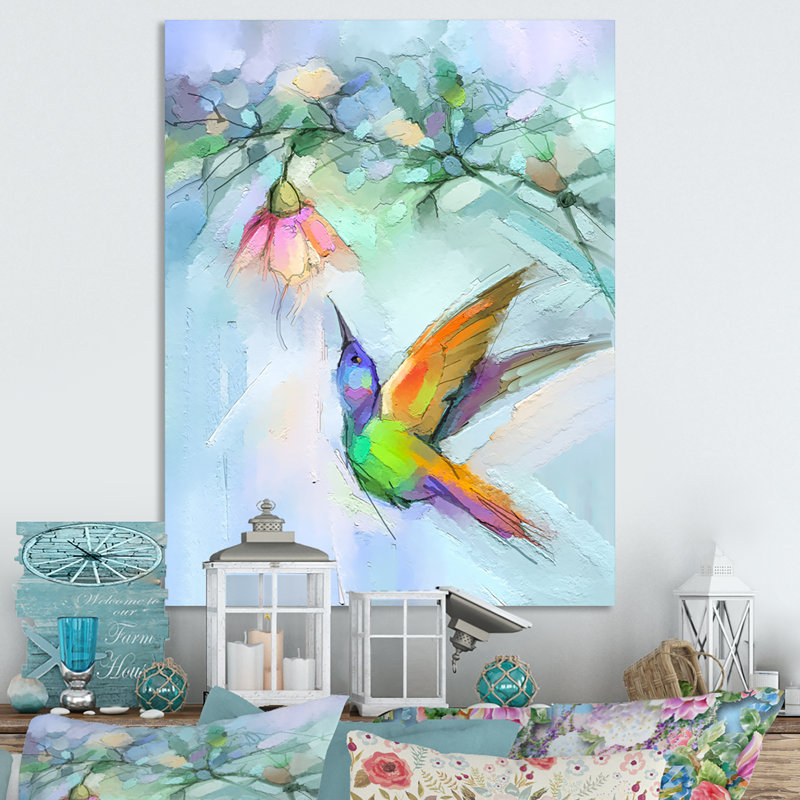 Papillon abstrait - Peinture, H 20 po x l 12 po x P 1 po, Toile tendue