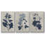 "Marine Pressed Flowers VI", ensemble de 3 toiles encadrées-97709022-97709027
