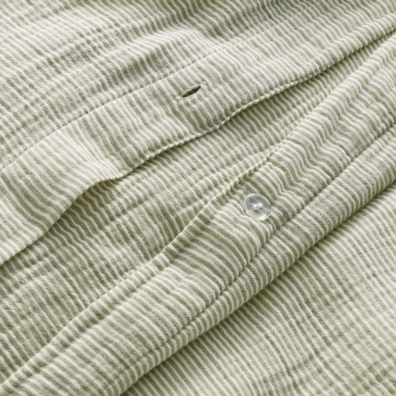Kimball Duvet Cover Set, Queen Duvet Cover + 2 Queen Shams, Loden Green/Putty