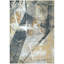 Hand Knotted Abstract Area Rug in Charcoal/Gold/Ivory-945524510